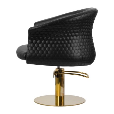 GABBIANO FOTEL FRYZJERSKI WERSAL ZŁOTO CZARNY -Fotele fryzjerskie- 